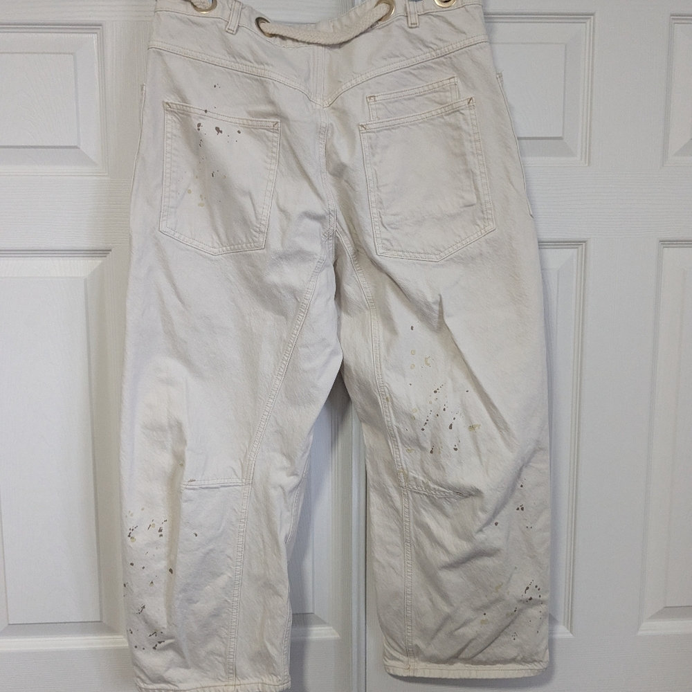 Free People We The Free Moxie Pull-On Barrel Jeans Size 32 - Picture 4 of 5